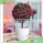 New design Artificial potted topiary table decoration artificial topiary mini artificial grass topiary