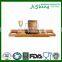 100% Bamboo Bathtub Caddy with Extendable Sides, Cellphone Tray & Integrated Wine glass Holder