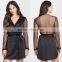 Satin Sleepwear Nightwear 100% Nylon Bodice And 100% Polyester Skirt Robe Hot Mature Women Sexy Babydoll For Wedding Honeymoon