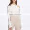 Wholesale New Fashion Long Sleeve One Shoulder Women Asymmetric Flodover Shoulder Wide Cuff Blouse