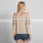 Maxnegio off shoulder full sleeves blouse designs women's shirts