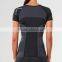 Custom Blank Bodybuilding Dri Fit Running Shirt Polyester Womens Tshirt