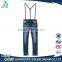 OEM Service suspender trousers fashion kids denim jeans plus size rompers