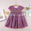 New style short sleeve polka dots summer girls beautiful children dress
