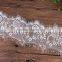 3 Yards Vintage Soft Floral Embroidery Black Eyelash Lace Trim