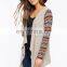 OEM new design ladies open front cardigan printed long sleeves women cardigan wholesale