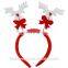 Christmas Reindeer Headband Head Bopper plastic headband