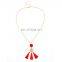 Fashion Jewelry Bohemian Earring Women Long Red Tassel Fringe Dangle Earring