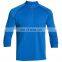 cool soft light weight half zip 100% polyester t-shirt