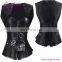 Plus Size Jacquard Lace Up 24 Steel Boned Gothic Body Shaper Corset