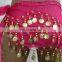 Bestdance 3 Rows KID'S COIN BELLY DANCE HIP SCARF WRAP SKIRT Waistband on Sale Golden/silver Coins