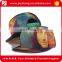 Sublimation full color printing 6 panel polyester snapback cap