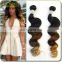 Hot beauty New Two Omber Body weaving Human Virgin Peruvian Hair Wave extension with Wholesale price