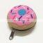 Customized Doughnut Cake Shape Mini Coin Bag Women Clutch Key Card Holder Walle Zipper Round Silicone Coin Purse