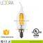 Chandelier 8w e27 12 volt led bulbs, good quality filament dimmable led bulb