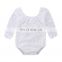 Toddler Baby  Long Sleeves Lace Romper Backless Leotards Girl Bodysuit