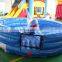 Challenge jousting Inflatable air protection mat, rodeo shark wipeout meltdown sport game for sale