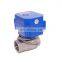 DC5v 12v ,AC110V 1/2 inch to 2 inch 6nm motorized ball valve for water leakage detection