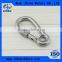 High polished stainless steel material oval shaped quick link carabiner spring carabiners