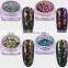 High Quality 12 Colors Mirror Effect Nail Glitter Powder 3d Nail Brocade Powder
