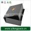Matt laminated black packaging gift boxes shaped like books