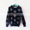 Knitted Hoody Sweaters Dark Blue Kids Sweaters Pullovers Kids design