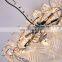 Luxury metal pendant lighting for bedroom handmade glass leaves chandelier
