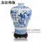 Antique Decorative Chinese Blue And White Porcelain Flower Vases