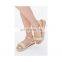 Attractive design with different colors women ankle strap wedges heel platform sandals shoes(sandalias mujer)