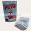 Resealable food grade packaging pouch kraft paper stand up zipper bag with clear window and foil