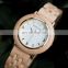 Fashion Ladies Timepieces Maple Wood Watch for Women Handmade Wooden Band Customize Logo Birthday Gift