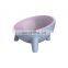 dream double bamboo fiber raised square porcelain acrylic fordable individualize logo pet bowl with storage stand