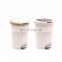 Household kitchen trash container foot pedal step plastic waste bin