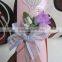 Ideal Products Embossed Scroll Wedding Invitation Card with Flower and Ribbon