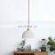 Nordic LED Pendant Light Dining Room Bedside Lamp Living Room Bedroom Corridor Porch Ceramics Hanging Lights