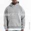 custom logo drop shoulder no string hoodie blank plain heavy 100% cotton heavyweight cotton printed