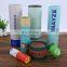 Wholesale Luxury Custom Print Kraft Paper Cardboard Cylinder Round Tube deodorant Packaging Box With Lid For Tea Coffee Cosmetic