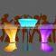 Solar Lights Garden Furniture Tables and Chairs for Events LED Bar Tables