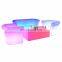 Super Modern Leather Sofa Set Furniture Couch Living Room Sofas With LED Light