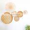 Decorative Woven Bamboo Wall Hanging Decor Set Rattan Wall basket decor Wholesale Vietnam Supplier