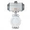 Pneumatic stainless steel ball valve Q641F-16P  Stainless steel ball valve