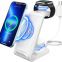2023 hot selling Fast 3 in 1 Wireless Charger Stand Dock Foldable Magnetic Quick 23W support OEM