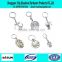 2016 Factory direct sale plastic ball shape keychain with competitive price