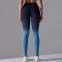 YYBD-0033,Cross-border Amazon seamless knit candy gradient tight height waist hip lift women yoga pants sports fitness pants