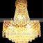 modern gold/silver hotel big crystal chandelier for wedding hall/hotel lobby/villa new designed hotel chandelier pendant light