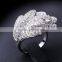 High Street Fashion Dress Jewelry Cubic Zirconia Micro Setting Women Luxury Ring