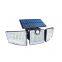 LED Solar Wall Lamp PVC Body IP65 Rating Three Sided Luminous Design ROHS Certified Artificial Induction Garden Patio Landscape