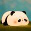 Hot Sale Silicone Cute Panda Lamp Tap Control Portable LED Table Lamp USB Rechargeable Cartoon Panda Night Light for Kids