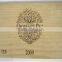 Natural Pine Wood Handmade Wine Bottle Gift Box With Rope Handle