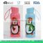 Fashion 320ml Pyrex glass tea cup cute baby or student water bottle
